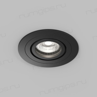 Встраиваемый влагозащищённый светильник HYDRO, IP44, до 15 Вт LED, GU10, алюминий, чёрный