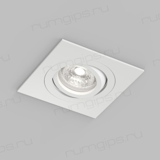 Встраиваемый влагозащищённый светильник HYDRO, IP44, до 15 Вт LED, GU10, алюминий, белый