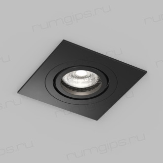 DK2111-BK Встраиваемый влагозащищённый светильник HYDRO, IP44, до 15 Вт LED, GU10, алюминий, чёрный