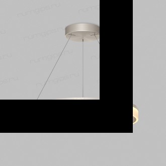 Подвесной светильник RING, ?600 мм, LED, 38Вт, 3000К, алюминий+акрил, сатин. никель