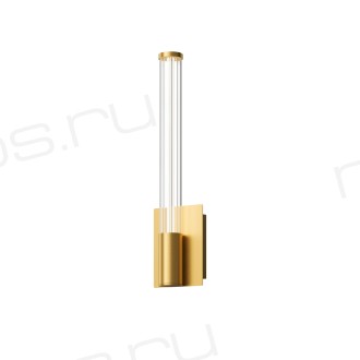 Светильник настенный AURA, 9 Вт, 3000К, 105?73x400 мм, алюминий+стекло, бронза