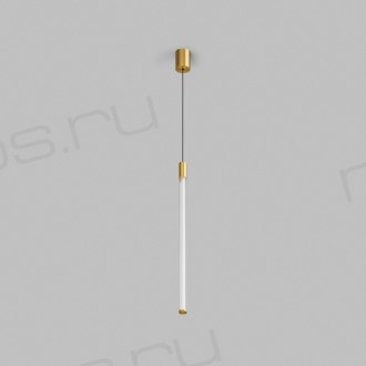 Светильник подвесной AURA, 16 Вт, 3000К, ?42x2300 мм, алюминий+стекло, бронза