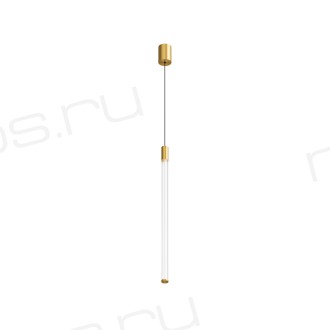 Светильник подвесной AURA, 16 Вт, 3000К, ?42x2300 мм, алюминий+стекло, бронза