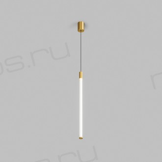 Светильник подвесной AURA, 16 Вт, 3000К, ?42x2300 мм, алюминий+стекло, бронза