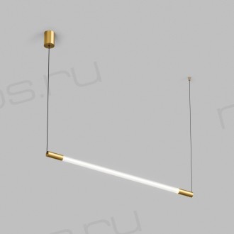 Светильник подвесной AURA, 25 Вт, 3000К, 1200x40x1500 мм, алюминий+стекло, бронза