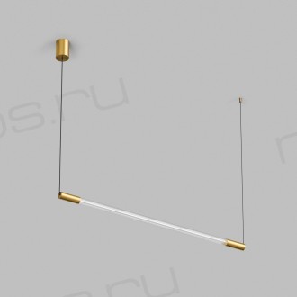 Светильник подвесной AURA, 25 Вт, 3000К, 1200x40x1500 мм, алюминий+стекло, бронза