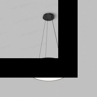 Cветильник подвесной TORION, 70Вт LED, ?630x1500 мм, 3000–6000K, алюминий, акрил, черный