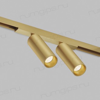 DK5942-SB Светильник трековый SHINE SPOT ZigBee, 48В, 8Вт*2, 2700-6000K, IP20, сатин. латунь, алюминий