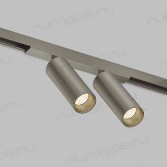 DK5942-DN Светильник трековый SHINE SPOT ZigBee, 48В, 8Вт*2, 2700-6000K, IP20, темный никель, алюминий