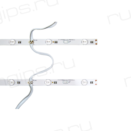 Линейка светодиодная стандарт 3030, 12 LED/м, 12,6 Вт/м, 24В , IP42, Цвет: Нейтральный белый