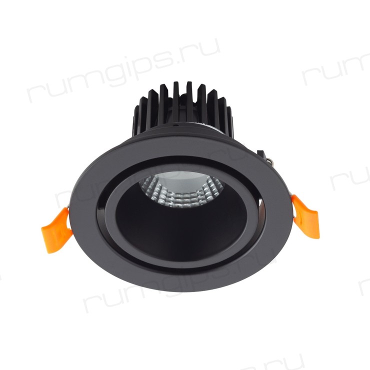 DK4000-BK Встраиваемый светильник, IP 20, 5 Вт, LED 3000, черный, алюминий