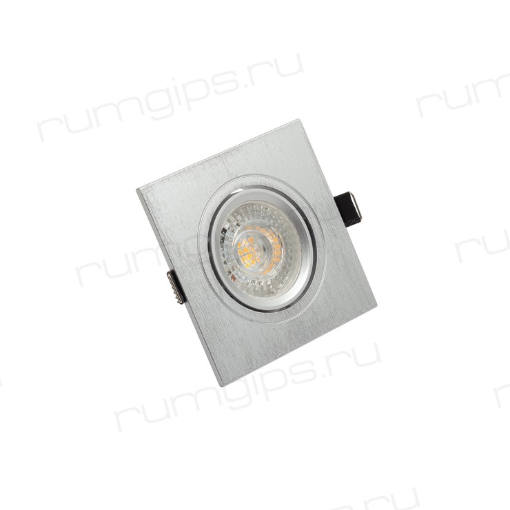 DK3021-CM Встраиваемый светильник, IP 20, 10 Вт, GU5.3, LED, серый, пластик