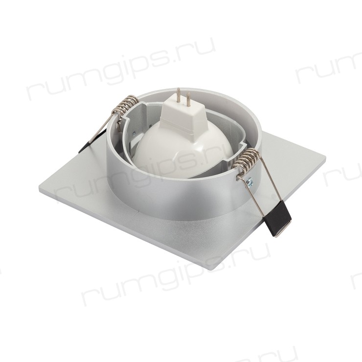 DK3021-CM Встраиваемый светильник, IP 20, 10 Вт, GU5.3, LED, серый, пластик