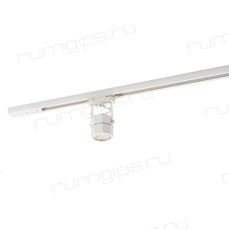 DK6004-WH Трековый светильник IP 20, 50 Вт, GU10, белый, алюминий