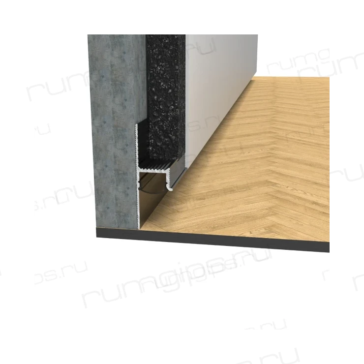 Теневой плинтус с подсветкой RUMGIPS-20L 