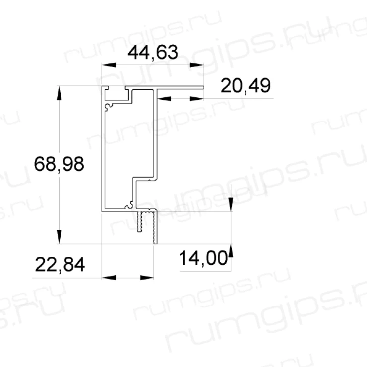 Профиль БП 80 (2м)