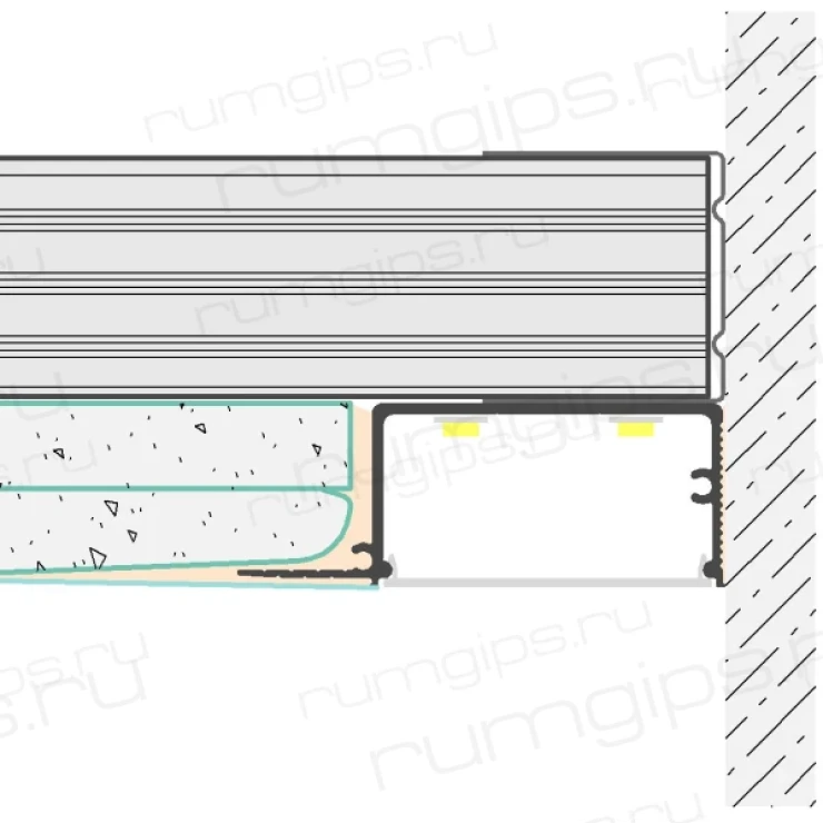 Профиль FLEXY GIPPS Kontur 01 (8607)