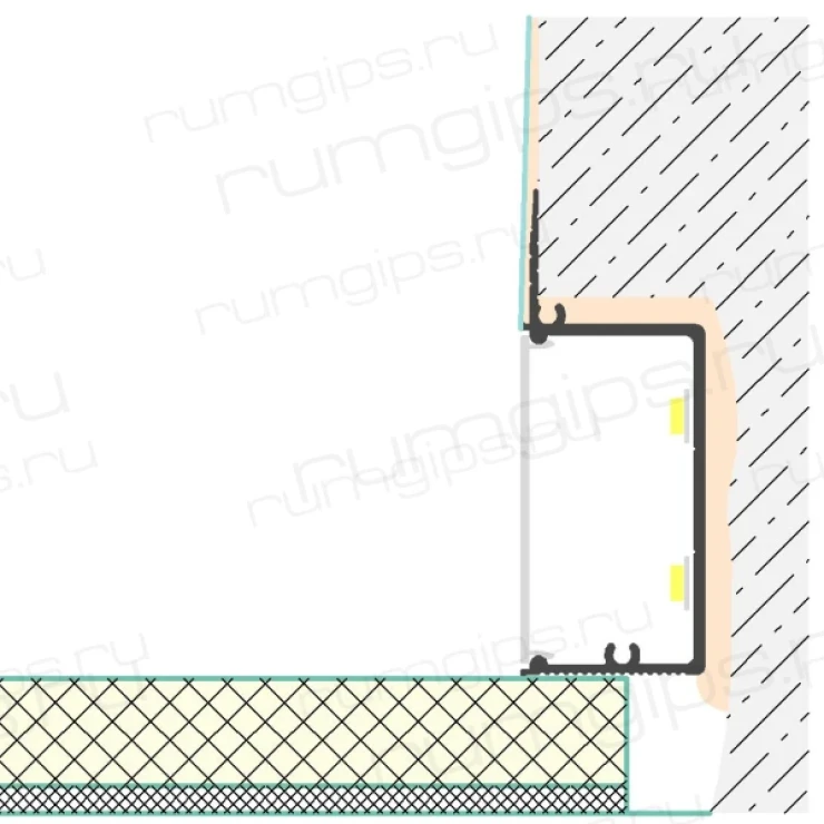 Профиль FLEXY GIPPS Kontur 01 (8607)