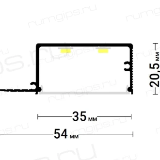 Профиль FLEXY GIPPS Kontur 01 (8607)