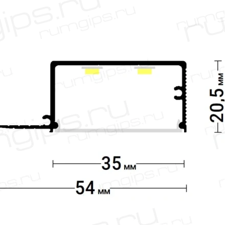Профиль FLEXY GIPPS Kontur 01 (8607)