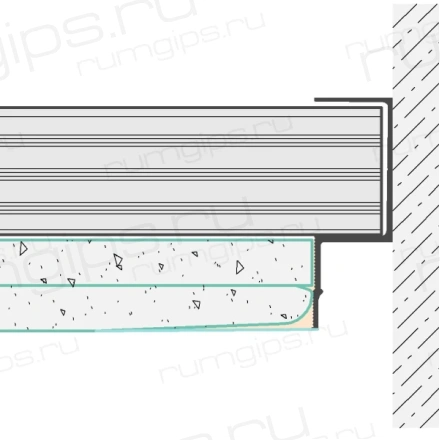 Профиль FLEXY GIPPS Euro 02/ Fly 02 (8710) черный