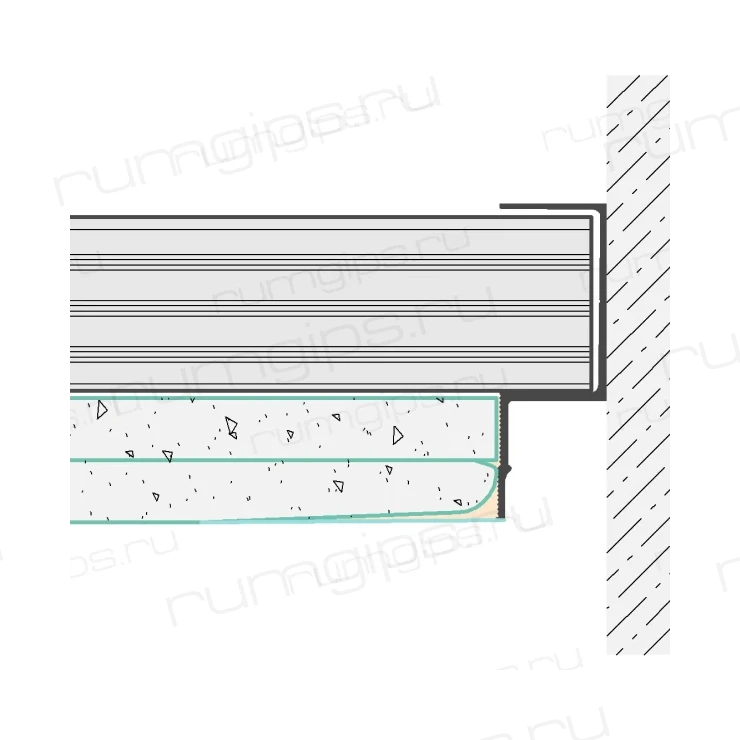 Профиль FLEXY GIPPS Euro 02/ Fly 02 (8710) черный