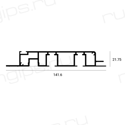 Карнизный профиль UMBRA 115 мм