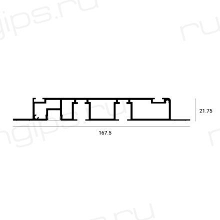 Карнизный профиль UMBRA 140 мм