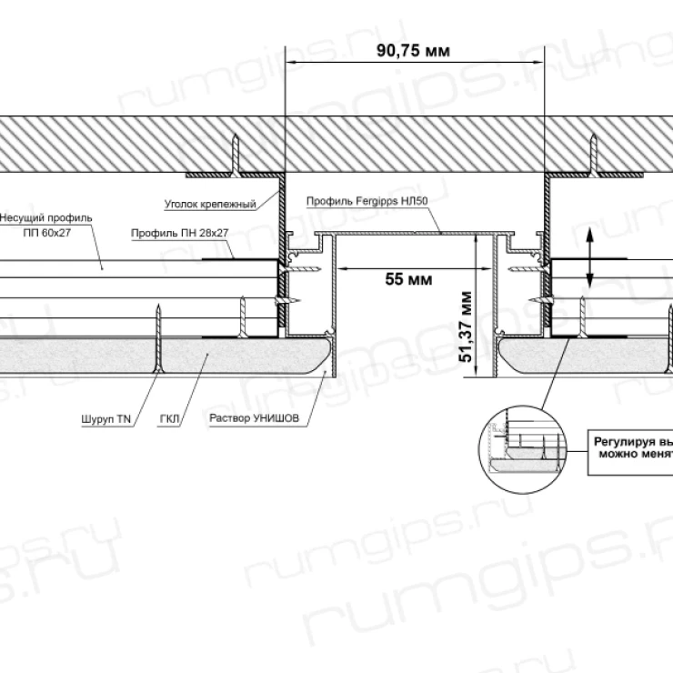 Профиль НЛ 50 (2м)