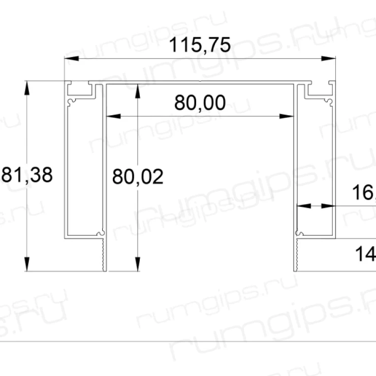 Профиль НС 80 (2м)