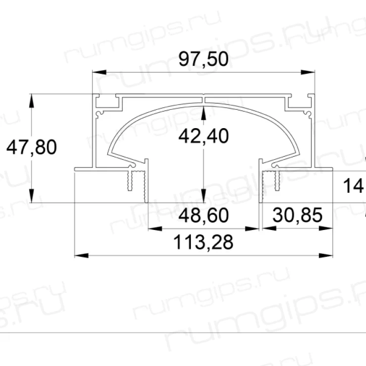 Профиль СТ 50 (2м)