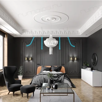 Щелевой диффузор под ГКЛ OPTIMA SLOTT5 + размер 24х700 ( 1 патрубок 204х60) 