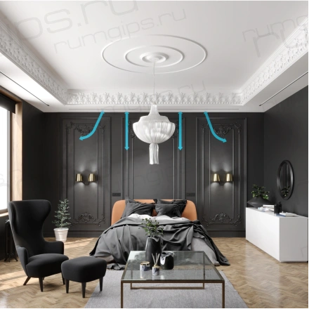 Щелевой диффузор под ГКЛ OPTIMA SLOTT5+, размер 24х500 (1 патрубок 204х60) 