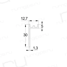 Теневой плинтус ПП30