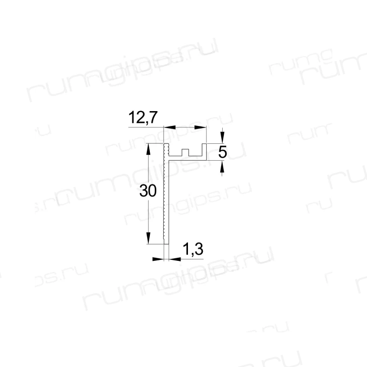 Теневой плинтус ПП30