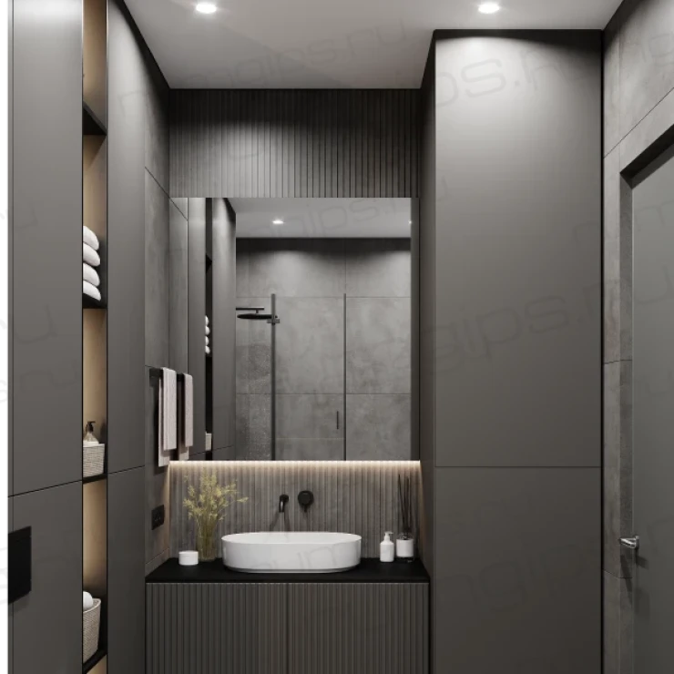 Теневой профиль с демпфером KRAAB GIPPS 3-12