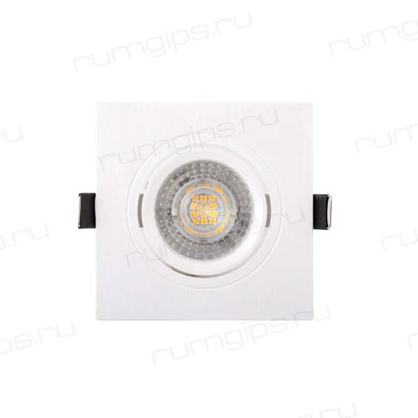 DK3021-WH Встраиваемый светильник, IP 20, 10 Вт, GU5.3, LED, белый, пластик