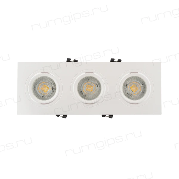 DK3023-WH Встраиваемый светильник, IP 20, 10 Вт, GU5.3, LED, белый, пластик