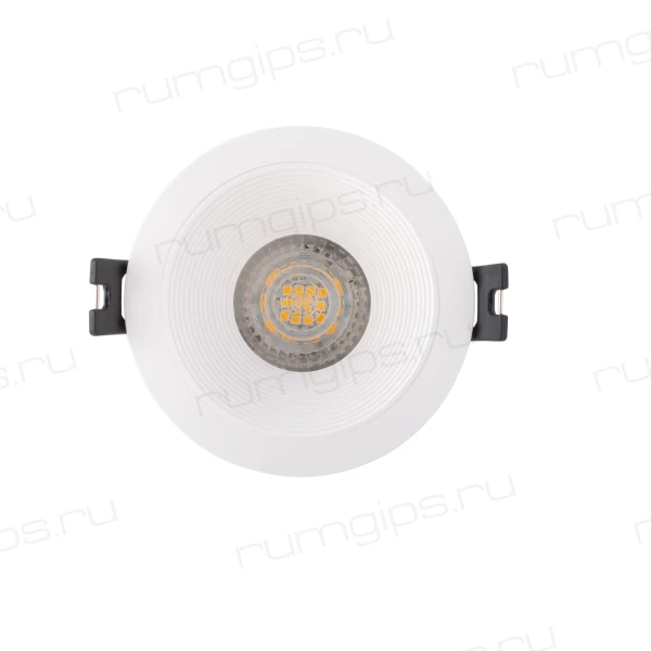 DK3027-WH Встраиваемый светильник, IP 20, 10 Вт, GU5.3, LED, белый, пластик