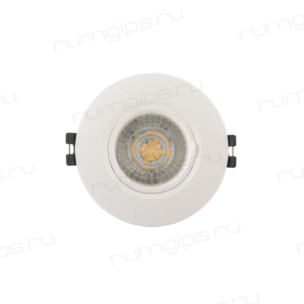 DK3028-WH Встраиваемый светильник, IP 20, 10 Вт, GU5.3, LED, белый, пластик