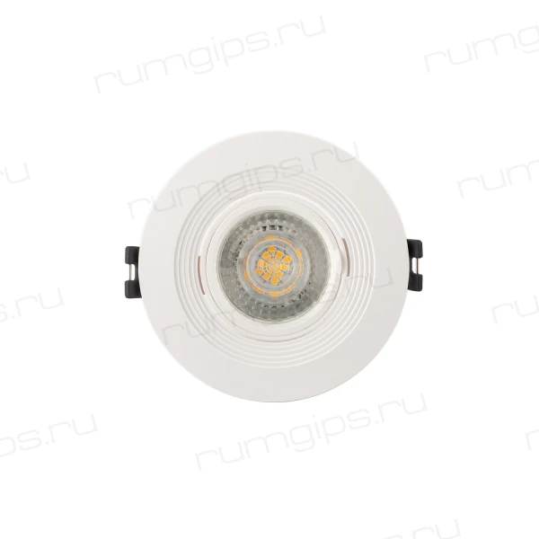 DK3029-WH Встраиваемый светильник, IP 20, 10 Вт, GU5.3, LED, белый, пластик