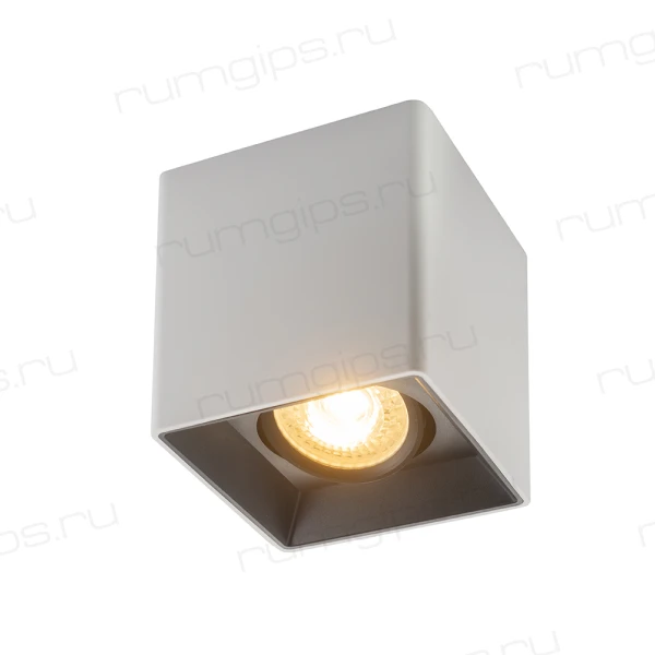 DK3030-WB Светильник накладной IP 20, 10 Вт, GU5.3, LED, белый/черный, пластик