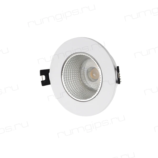 DK3061-BK+WH Встраиваемый светильник, IP 20, 10 Вт, GU5.3, LED, черный/белый, пластик