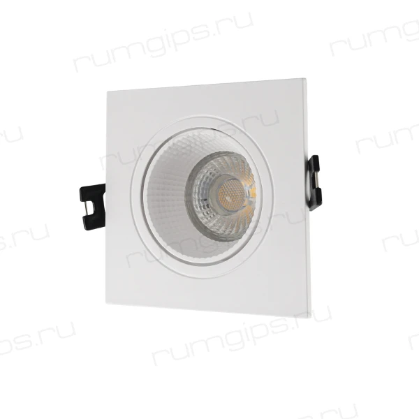 DK3071-WH Встраиваемый светильник, IP 20, 10 Вт, GU5.3, LED, белый/белый, пластик