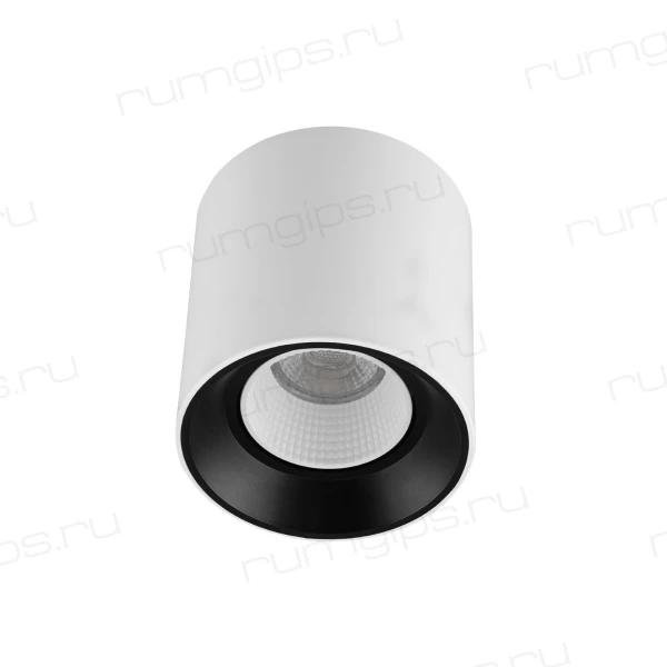 DK3090-WB+WH Светильник накладной IP 20, 10 Вт, GU5.3, LED, бело-черный/белый, пластик