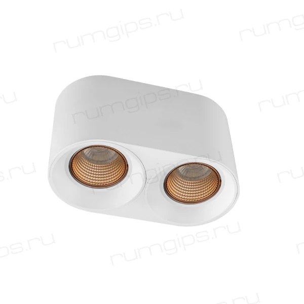 DK3096-WH+BR Светильник накладной IP 20, 10 Вт, GU5.3, LED, белый/бронзовый, пластик