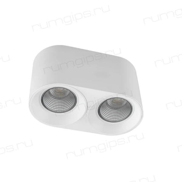 DK3096-WH+CH Светильник накладной IP 20, 10 Вт, GU5.3, LED, белый/хром, пластик