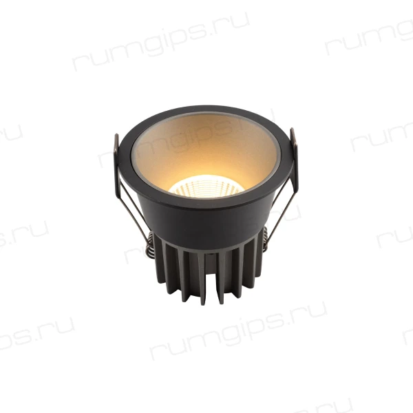 DK4500-BG Встраиваемый светильник, IP 20, 12 Вт, LED 3000, черно-серый, алюминий