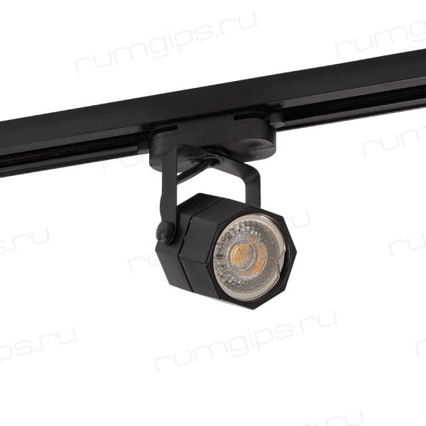 DK6004-BK Трековый светильник IP 20, 50 Вт, GU10, черный, алюминий