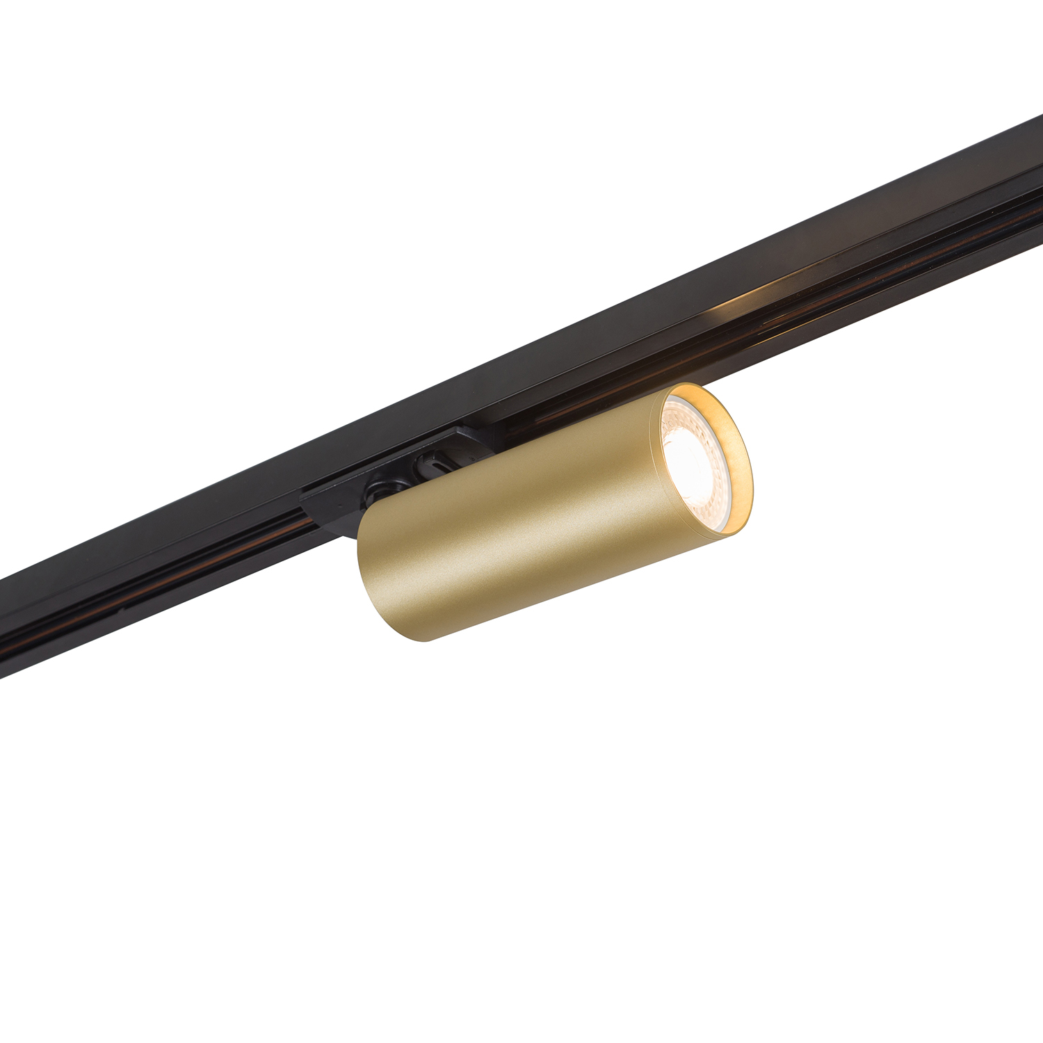 DK6202-BG Трековый светильник IP 20, 15 Вт, GU10, матовое золото с черным, алюминий